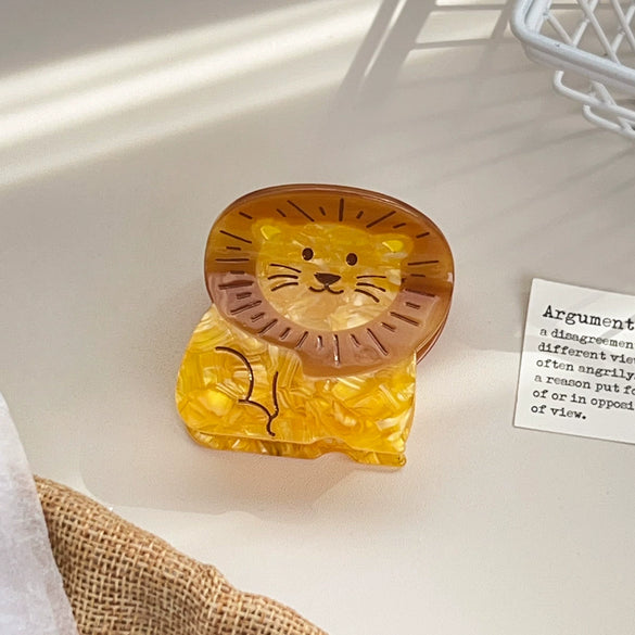 Cartoon Animals Acetic Acid Printing Hairpin For Women