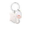 Cartoon Cat Stainless Steel Keychain Backpack Pendant For Girlfriend