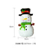 Cartoon Christmas Aluminum Foil Balloon Featuring Santa Claus And Snowman For Party Decoration