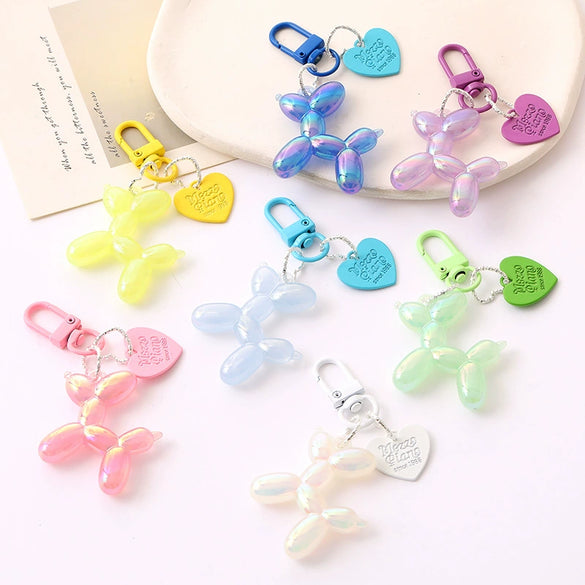 Cartoon Dopamine Blast Dog Acrylic Mobile Phone Pendant Keychain Bag Hanging Accessories Semi Manual With Little Bear Pig Small Animal Patterns