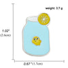 Cartoon Fish Tank Bottle Wine Bottle Lemon Drink Combination Cute Dripping Oil Alloy Brooch