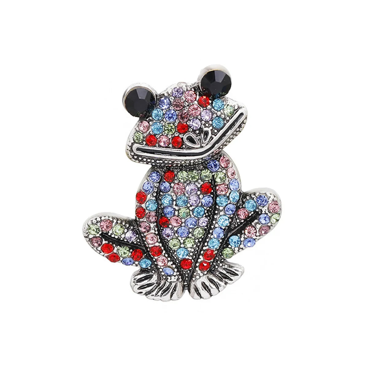 Cartoon Frog Dragonfly Butterfly  Drop Oil Diamond Brooch Wholesale Nihaojewelry