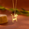 Cartoon Jewelry Kitten Pendant Stainless Steel Necklace With Letter Pattern And Electroplating Treatment