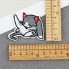 Cartoon Kitten Computerembroidered Ironon Patches Polyester Fabric Clothing Decorative Appliques