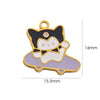 Cartoon Parchia Dog Dripping Oil Stainless Steel Handmade Jewelry Pendant
