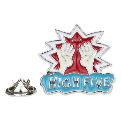 Cartoon Rock Contempt Gesture Brooch Clothing Creative Dripping Brooch