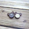 Cartoon Solid Wood Single Ring Box With Transparent Lid Retro Wooden Jewelry Storage Box For Wedding Proposal Ring Packaging