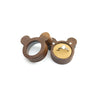 Cartoon Solid Wood Single Ring Box With Transparent Lid Retro Wooden Jewelry Storage Box For Wedding Proposal Ring Packaging