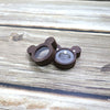 Cartoon Solid Wood Single Ring Box With Transparent Lid Retro Wooden Jewelry Storage Box For Wedding Proposal Ring Packaging