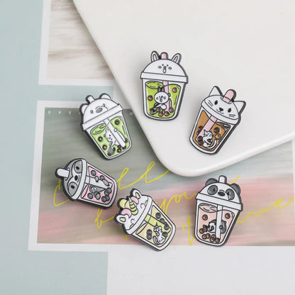 Cartoon Style Animal Alloy Enamel Women'S Brooches