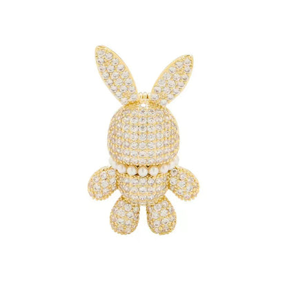 Cartoon Style Animal Alloy Plating Inlay Artificial Pearls Artificial Diamond Unisex Brooches