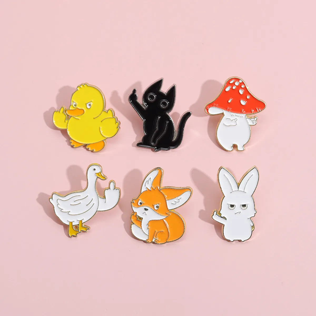 Cartoon Style Animal Alloy Plating Unisex Brooches