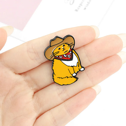 Cartoon Style Animal Alloy Stoving Varnish Brooches