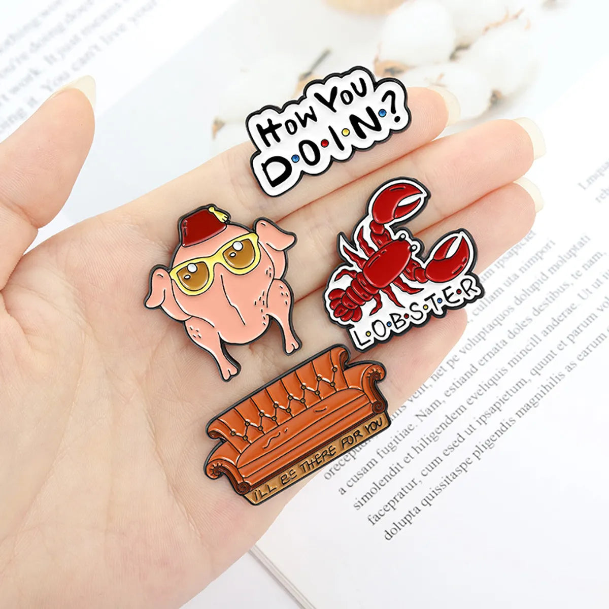 Cartoon Style Animal Alloy Stoving Varnish Plating Unisex Brooches