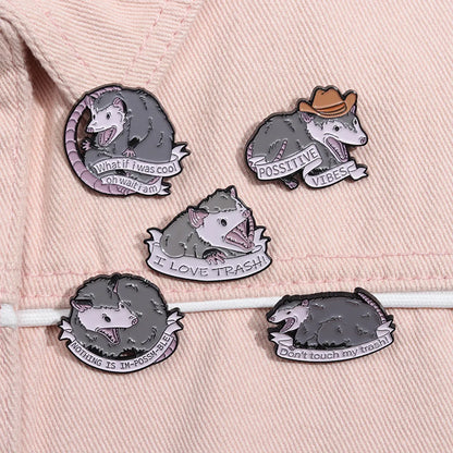 Cartoon Style Animal Alloy Stoving Varnish Plating Unisex Brooches