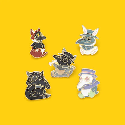 Cartoon Style Animal Alloy Stoving Varnish Unisex Brooches