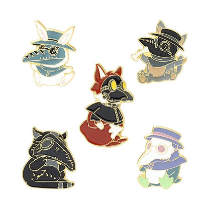 Cartoon Style Animal Alloy Stoving Varnish Unisex Brooches