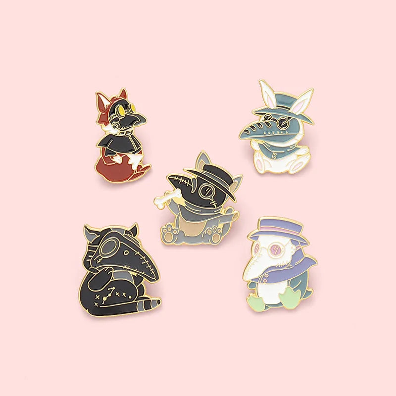 Cartoon Style Animal Alloy Stoving Varnish Unisex Brooches