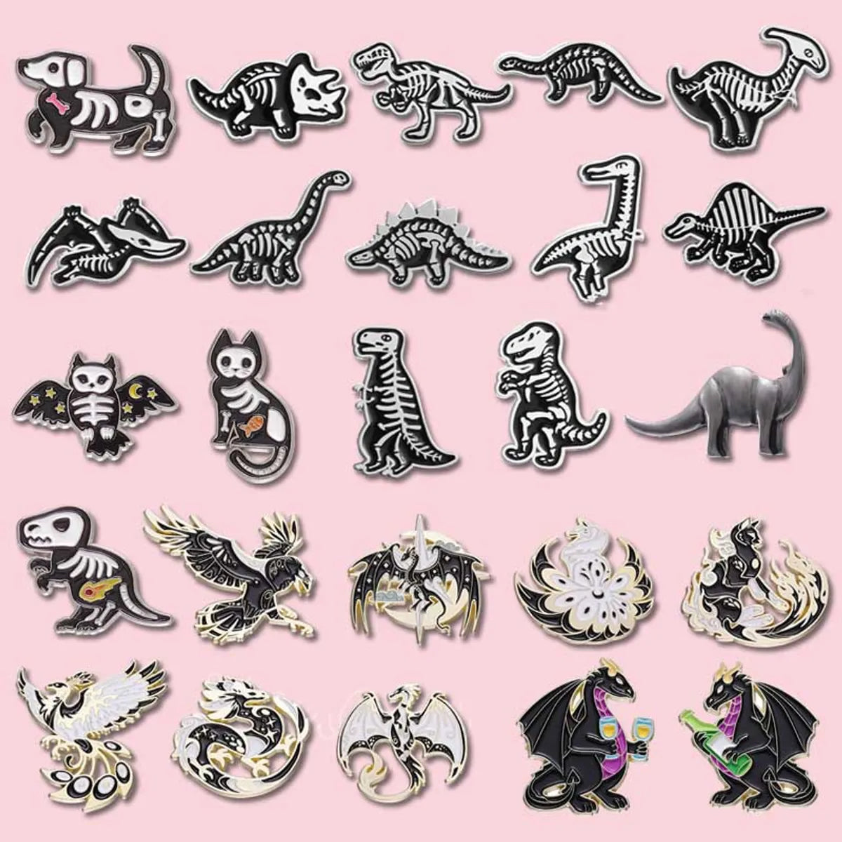 Cartoon Style Animal Alloy Stoving Varnish Unisex Brooches