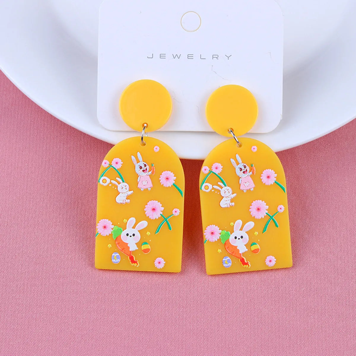 Cartoon Style Animal Arylic Earrings