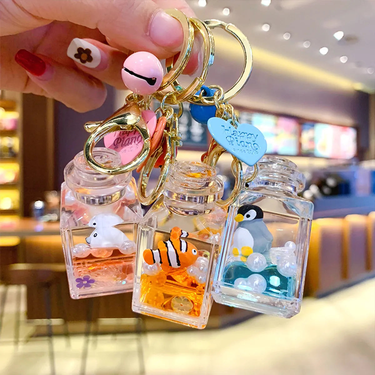 Cartoon Style Animal Arylic Unisex Bag Pendant Keychain