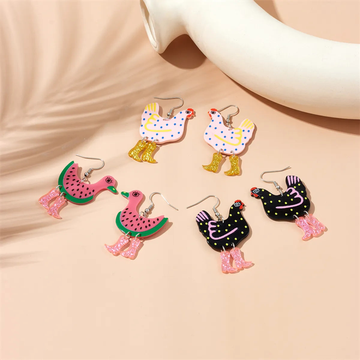 Cartoon Style Animal Arylic Women'S Drop Earrings