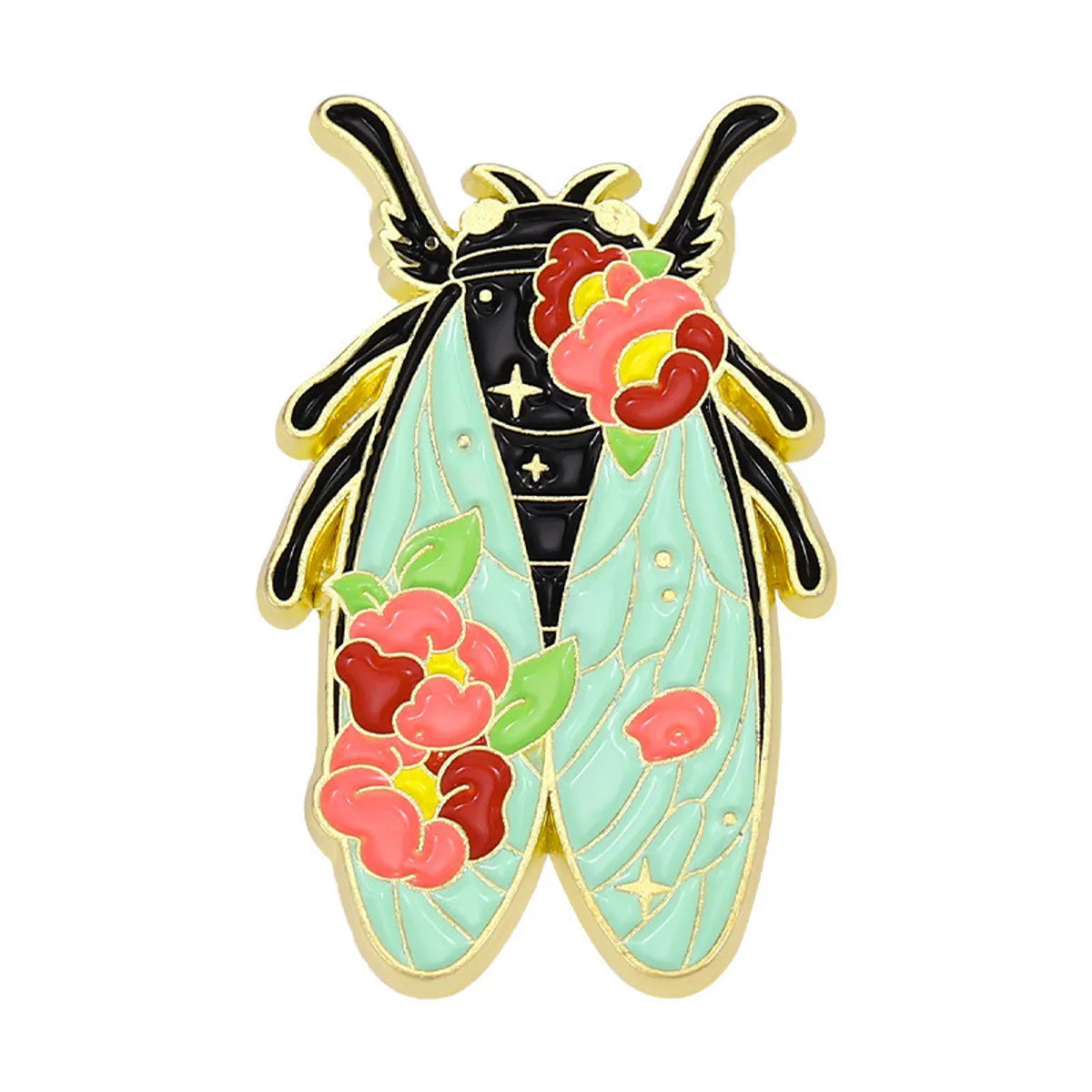 Cartoon Style Animal Insect Mushroom Alloy Stoving Varnish Plating Unisex Brooches