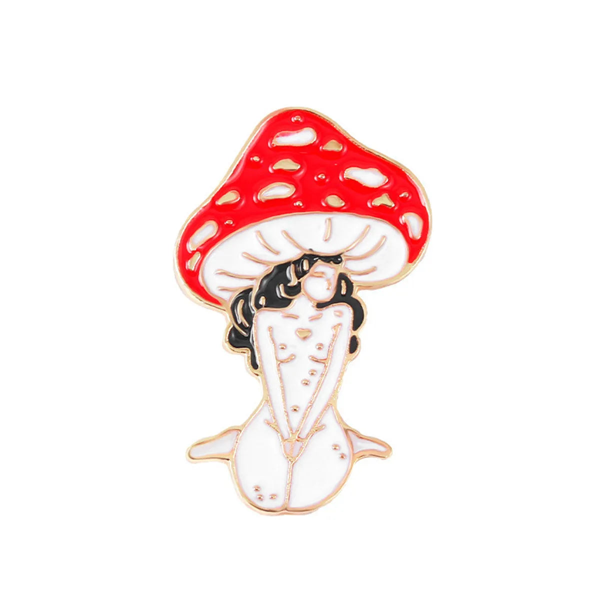 Cartoon Style Animal Insect Mushroom Alloy Stoving Varnish Plating Unisex Brooches