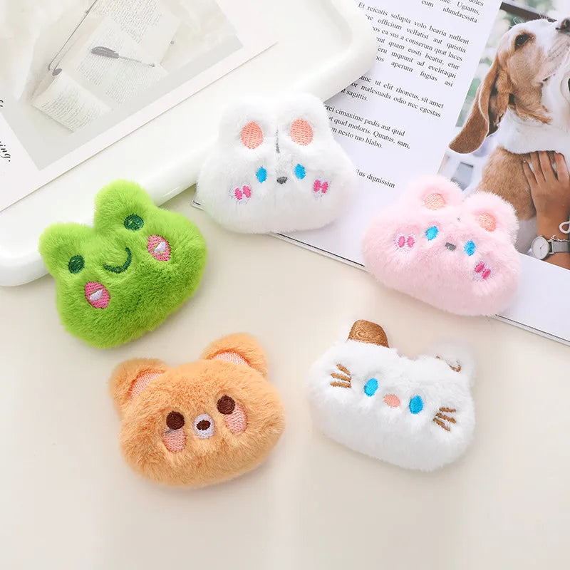 Cartoon Style Animal Plush Kid'S Brooches