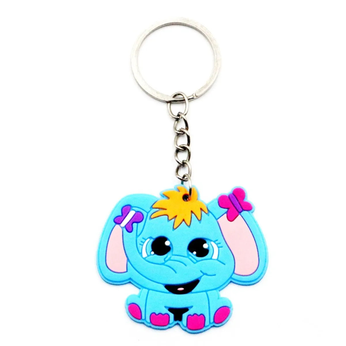 Cartoon Style Animal PVC Unisex Bag Pendant Keychain