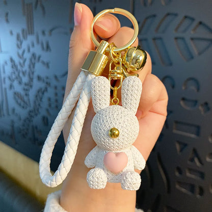 Cartoon Style Animal Resin Women'S Bag Pendant Keychain