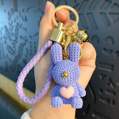 Cartoon Style Animal Resin Women'S Bag Pendant Keychain