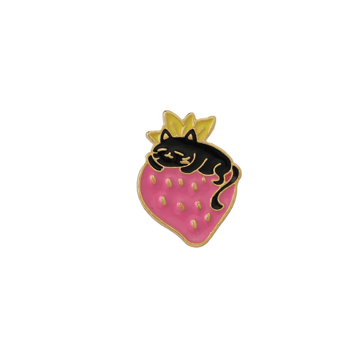 Cartoon Style Animal Strawberry Alloy Enamel Unisex Brooches