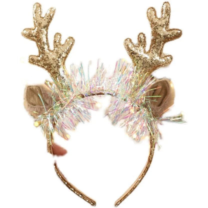 Cartoon Style Antlers Cloth Handmade Hair Band 1 Piece