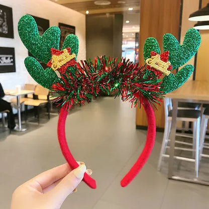 Cartoon Style Antlers Cloth Handmade Hair Band 1 Piece