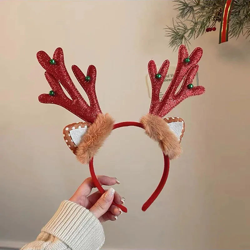 Cartoon Style Antlers Cloth Handmade Hair Band 1 Piece