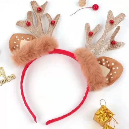 Cartoon Style Antlers Cloth Handmade Hair Band 1 Piece