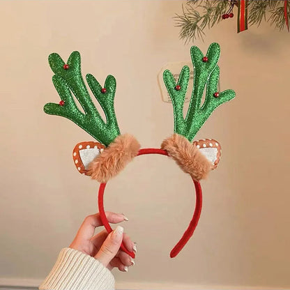 Cartoon Style Antlers Cloth Handmade Hair Band 1 Piece