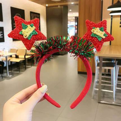 Cartoon Style Antlers Cloth Handmade Hair Band 1 Piece