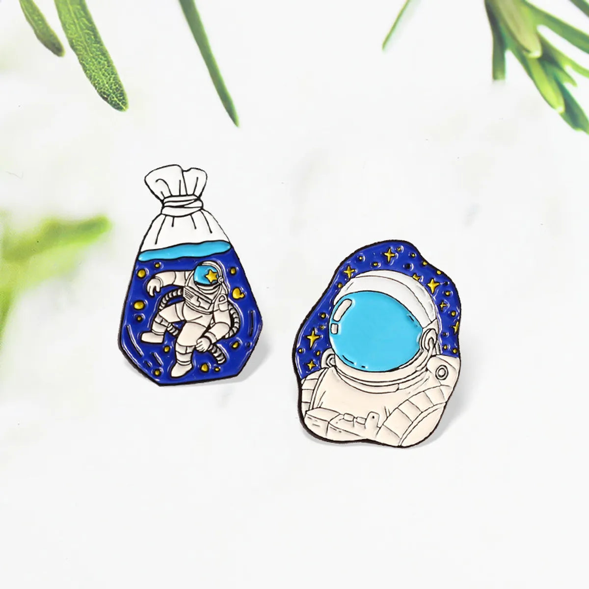 Cartoon Style Astronaut Alloy Enamel Unisex Brooches