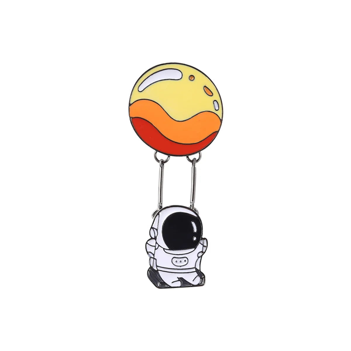 Cartoon Style Astronaut Moon Alloy Plating Unisex Brooches