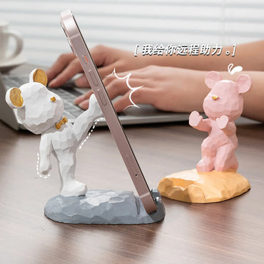 Cartoon Style Astronaut Plastic Mobile Phone Holder