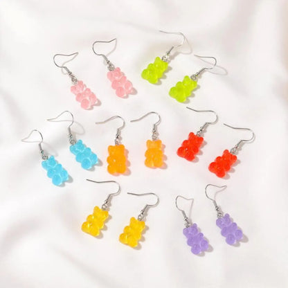 1 Pair Cartoon Style Bear Alloy Earrings