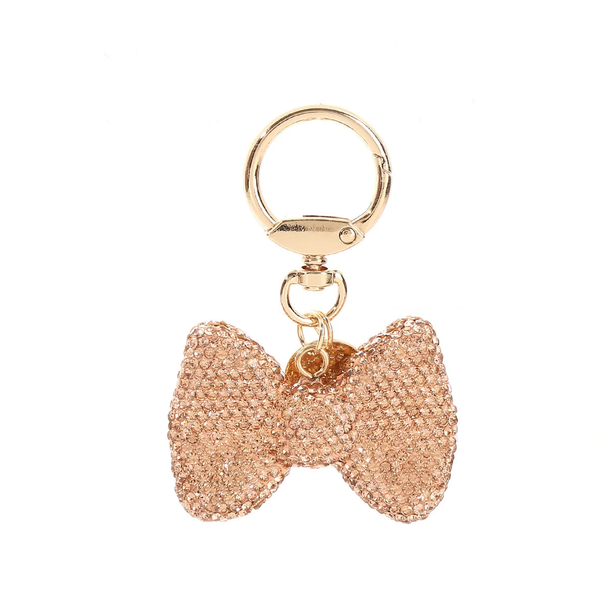 Cartoon Style Bow Knot Alloy Inlay Zircon Women'S Keychain