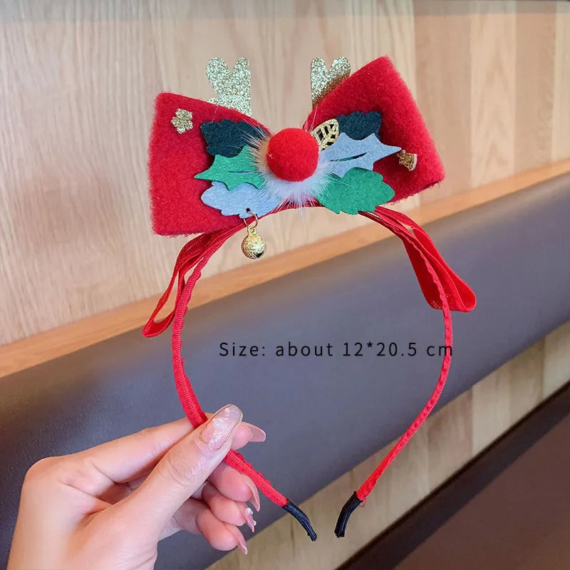 Cartoon Style Bow Knot Synthetic Fibre Alloy Three-Dimensional Hair Clip Hair Band