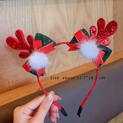 Cartoon Style Bow Knot Synthetic Fibre Alloy Three-Dimensional Hair Clip Hair Band