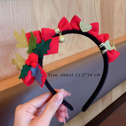 Cartoon Style Bow Knot Synthetic Fibre Alloy Three-Dimensional Hair Clip Hair Band