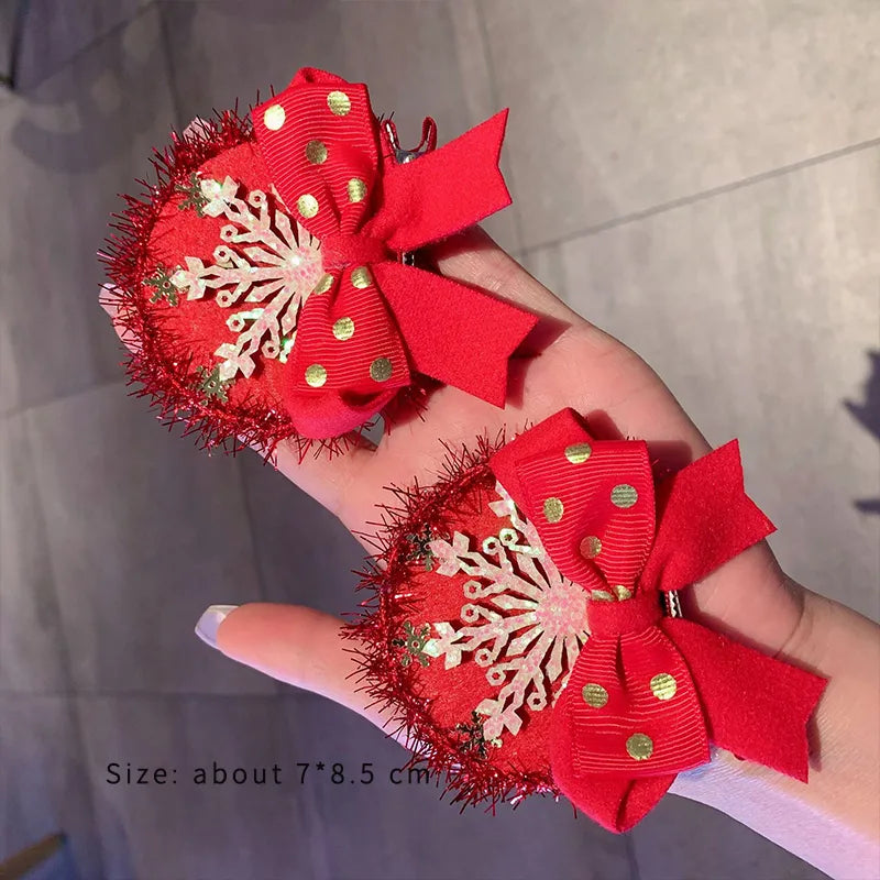 Cartoon Style Bow Knot Synthetic Fibre Alloy Three-Dimensional Hair Clip Hair Band