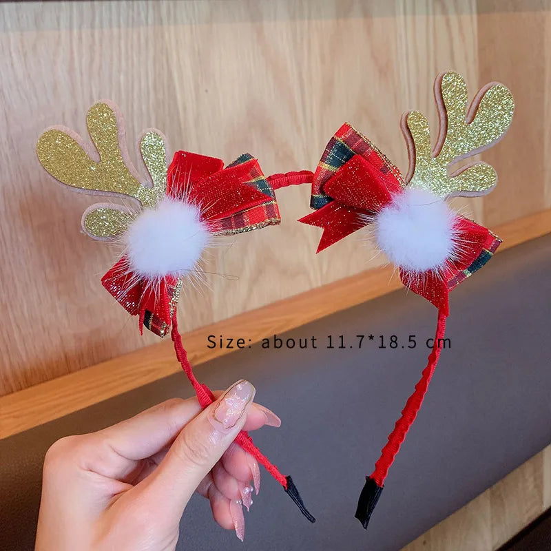 Cartoon Style Bow Knot Synthetic Fibre Alloy Three-Dimensional Hair Clip Hair Band