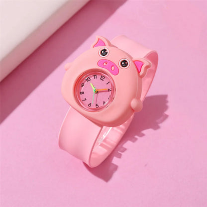 Cartoon Style Butterfly Buckle Quartz Kids Watches